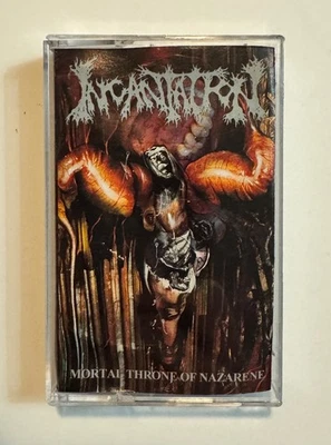 Incantation Mortal Throne Of The Nazarene Death Metal Cassette 1994 Relapse - Image 1 of 4