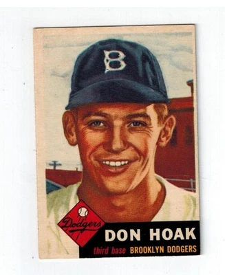 1953 Topps - Don Hoak #176 (RC) EX Foto 1 de 2