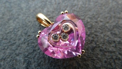 Chopard Herz Anhänger Pink 750 Gold - Bild 1 von 3