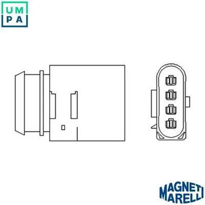 LAMBDA SENSOR 466016355093 FOR AUDI TT/Roadster A3/S3 BAM/BEA/APX/AUL/APY 1.8L - Image 1 of 4