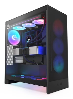 5056547205526 NZXT H7 Flow RGB Midi Tower Schwarz NZXT - Bild 1 von 4