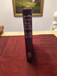 THREE MEN ON THE BUMMEL BY JEROME K. JEROME 1ST EDN 1900..HBACK MAROON CLOTH VG+ - Picture 1 of 24
