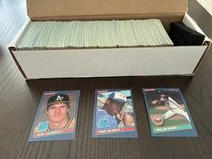 1986 DONRUSS COMPLETE SET JOSE CANSECO FRED McGRIFF ROOKIES NRMT B - Picture 1 of 4