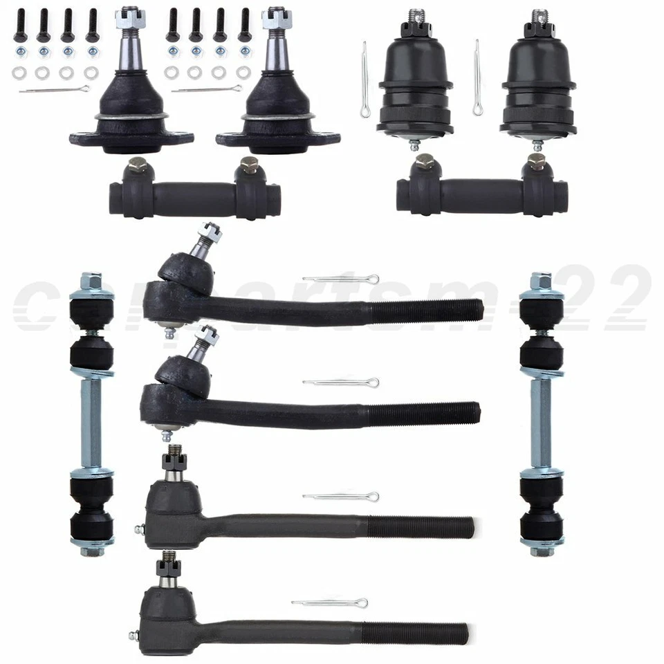 For Cadillac Fleetwood RWD 1985-1993 12PC Suspension Ball Joint Tie Rod Sway Bar - Изображение 1 из 1