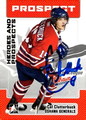 Cal Clutterbuck - Signed 2006-07 In The Game Heroes And Prospects Card #198 - Image 1 of 2