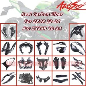 Carenados delanteros del panel lateral del guardabarros de fibra de carbono para Kawasaki ZX4R ZX4RR 2023 2024 - Imagen 1 de 66