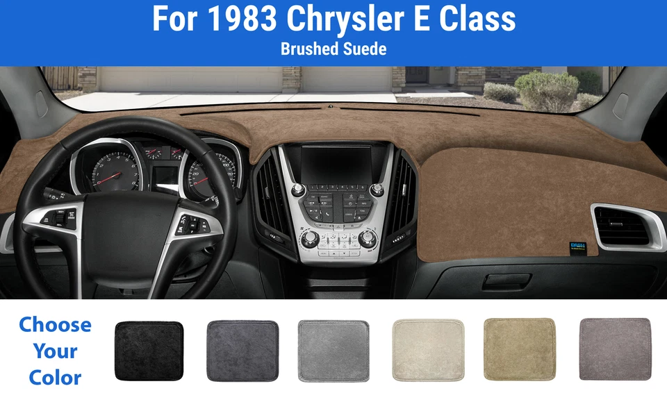 仪表板仪表板垫套适用于 1983 年克莱斯勒 E 级(拉丝麂皮绒) — 第 1/4 张图片