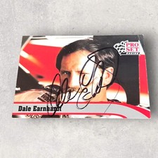 Dale Earnhardt #3 WINSTON NASCAR HOF 75 GREATS RACING signed card 1992 PRO SET