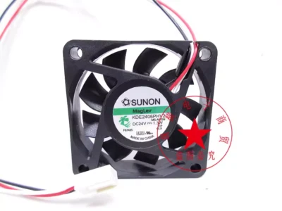 1PC SUNON KDE2406PHV2 24V 1.3W AR 6CM 3-wire cooling fan - Image 1 of 4