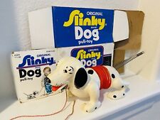ORIGINAL SLINKY DOG PULL TOY - VINTAGE With BOX. I Cannot Find Another White One
