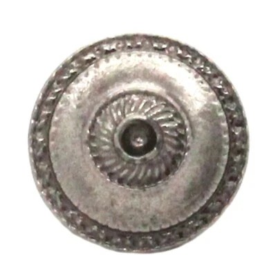 Santa Fe Round Rope Dot Concho Antique Nickel 1" 20702-21 - Image 1 of 3