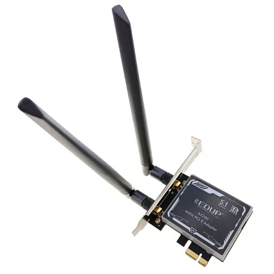 AX200 Desktop PCIe Wireless Network Adapter PC WiFi 6 Bluetooth 5.1 LED Heatsink - Image 1 of 4