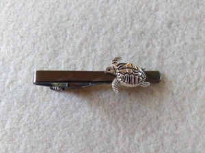 Nautical Turtle tie clip clasp bar Great gift Nature Sea - Picture 1 of 5