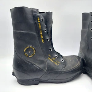 Vtg Bata Black US Military Extreme Cold Weather Mickey Mouse Boots Size 8N - Picture 1 of 14