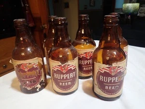Lot of 6 Ruppert Knickerbocker New York Beer Bottle Brown Glass Vintage 7" empty - Picture 1 of 11
