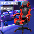 Max Gaming Office Chair Racing Executive Footrest Computer Seat 360° Swivel Pu
