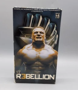 WWE Rebellion VHS 2003 RARE Brock Lesnar 59341 R3bellion Wrestling Heyman Edge - Picture 1 of 5