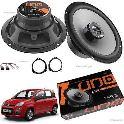 HERTZ EVOTUNING Kit 2 Casse Altoparlanti Anteriori Hertz X 165 Fiat Panda III 312_319 dal 2012