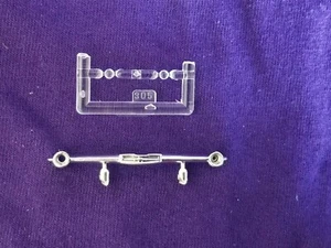 1957 Chevrolet Bel Air GRILLE BAR TURN SIGNAL LIGHTS from AMT 1:25 Model Kit 57 - Picture 1 of 13