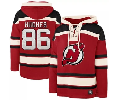 ’47 NHL #86 New Jersey Devils '47 Hockey Lacer Hoodie New Mens Big & Tall Sizes $150