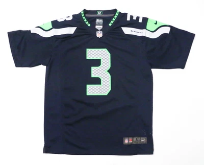 Camiseta deportiva de fútbol americano de los Seattle Seahawks Nike NFL Russell Wilson #3 talla juvenil L 14-16 Foto 1 de 4