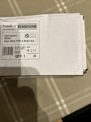 Fusebox 16A 6kA 30mA Rcbo