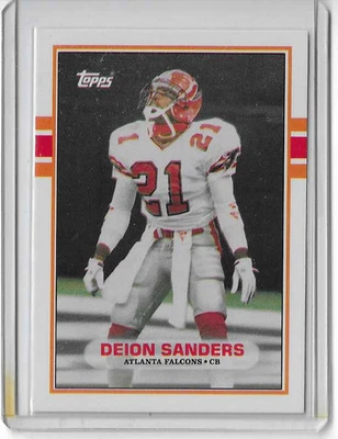 Deion Sanders 1989 Topps Rookie Atlana Falcons - Image 1 of 2