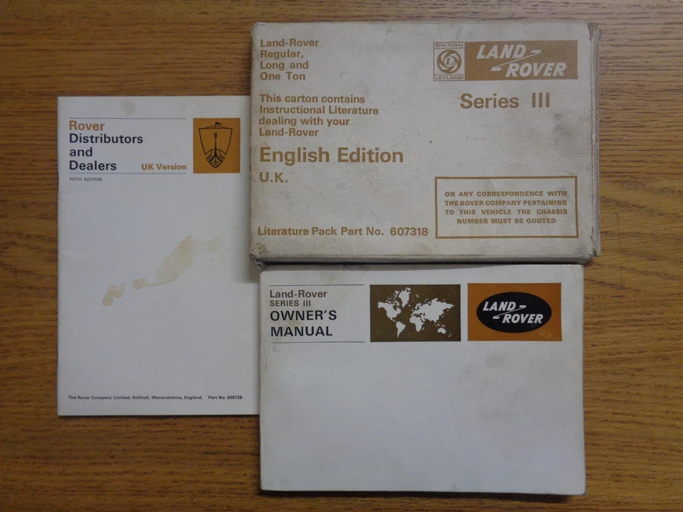 Land Rover Series 3 (III) Owners Handbook/Manual - Image 1 of 4