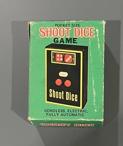 Vintage Shoot Dice game Battery Operated Wel-U Craps Pocket Sized WORKING - Picture 1 of 3