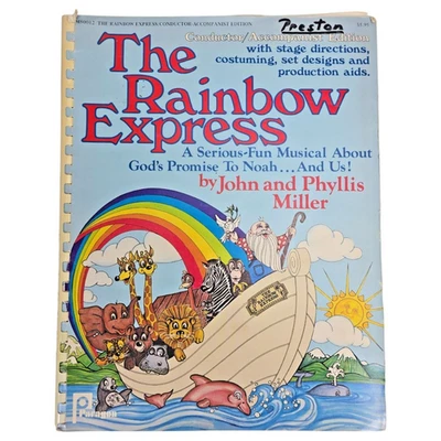 Rainbow Express Musical Play Noah Christian Conductor Score Song Paragon 1978 - Image 1 of 4