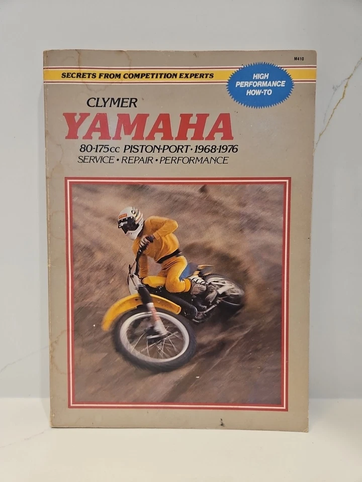 Manual de mantenimiento de reparación de puerto de pistón Clymer Yamaha 1968-1976 Yz80 Yz175 Foto 1 de 4