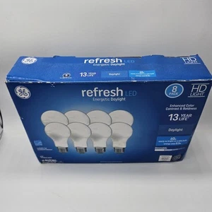 GE Reveal 60W LED 8 Ct Light Bulbs Total HD 800 Lumens White Color NEW - Picture 1 of 3