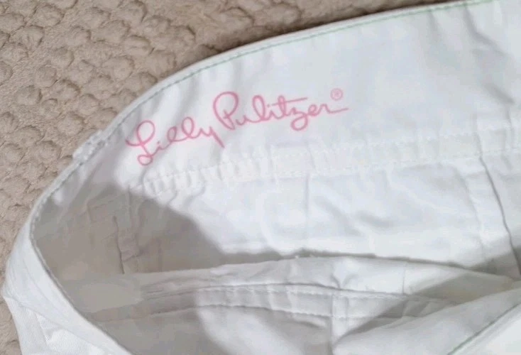 Pantalones Cortos Lilly Pulitzer Para Mujer Talla 10 The Callahan Cortos Blanco Entrepierna 4 Pulgadas  Foto 1 de 4