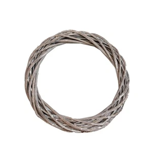 2Pcs Simulated Rattan White Flower Wreath Wedding 20cm,For Wall Hanging Decor - Picture 1 of 2