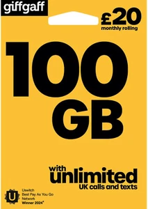 Giffgaff Giff Gaff SIM Card 3 in 1 Nano Micro Standard 100GB Pack - Picture 1 of 2