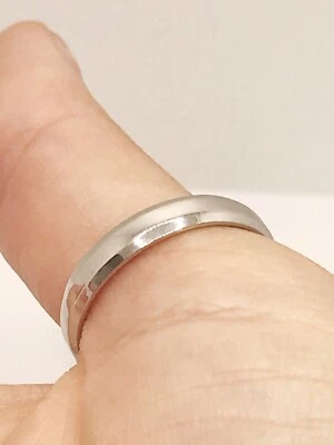 Scott Kay Platinum Beveled Edge Men's Wedding Band Size 10 - Image 1 of 4