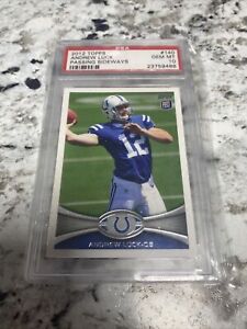 2012 Topps Chrome ANDREW LUCK ROOKIE  Sideways Pass RC PSA 10 MINT! 