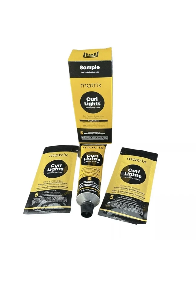 Matrix Curl Lights Ammonia Step 1 Lightening Cream 2 oz -3 Pack