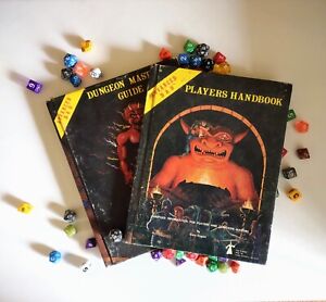  Advanced Dungeons and Dragons Dungeon Masters Guide AND Players Handbook 1980 