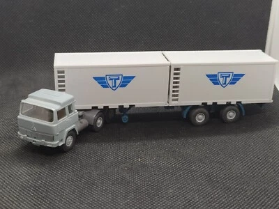 Wiking H0 Magirus Deutz 235 D Container Sattelzug T GK 522/2C - Bild 1 von 4