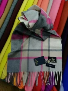 100% Cashmere Scarf | House Of Balmoral | Old Town Mulberry | Long Scarf - Picture 1 of 4