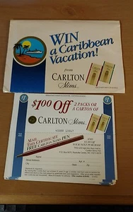 Carlton Slims Cigarettes Advertising Package - Picture 1 of 3