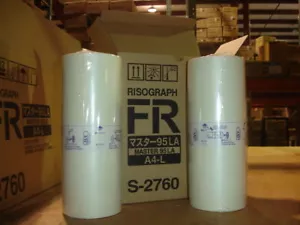 Genuine Riso S-2760 box of 2 master rolls for the Risograph FR2950 - NEW - Picture 1 of 3
