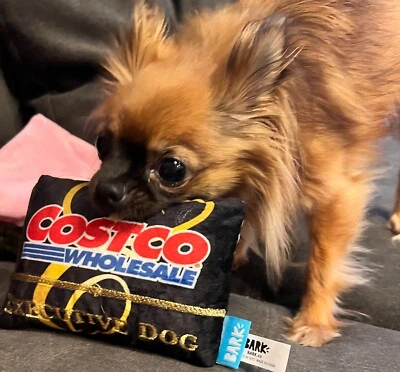 BARK! Costco Kirkland Dog Toy "Executive Dog" Membership Card Plush Toy NEW! - Image 1 of 2