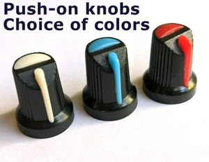 4 Knobs for Boss Guitar Effect Pedal Pots - 6mm knurled shaft 18T - 14 x 17 mm - Picture 1 of 13