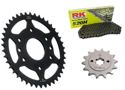 KIT/TRASMISSIONE  KTM RC 200 2015/2021 CATENA 520H 120L CORONA 42 PIGNONE 14 JT - Immagine 1 di 4