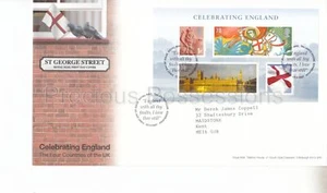 TALLENTS HOUSE GB ROYAL MAIL FDC 2007 CELEBRATING ENGLAND STAMP SHEET - Picture 1 of 1