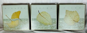 Lot of 3 Art in Motion by Booker Morey  Pictures Each 10 inch Green and Gold - Picture 1 of 10
