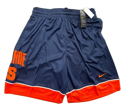 Nike Dri-Fit Syracuse Orange Standard Fit Men Shorts DJ8243-419  Size XL Cover