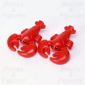 LEGO® Lobster Red Animal Minifigure City Town Animal Part 27152pb01 21310 x 2 - Bild 1 von 3
